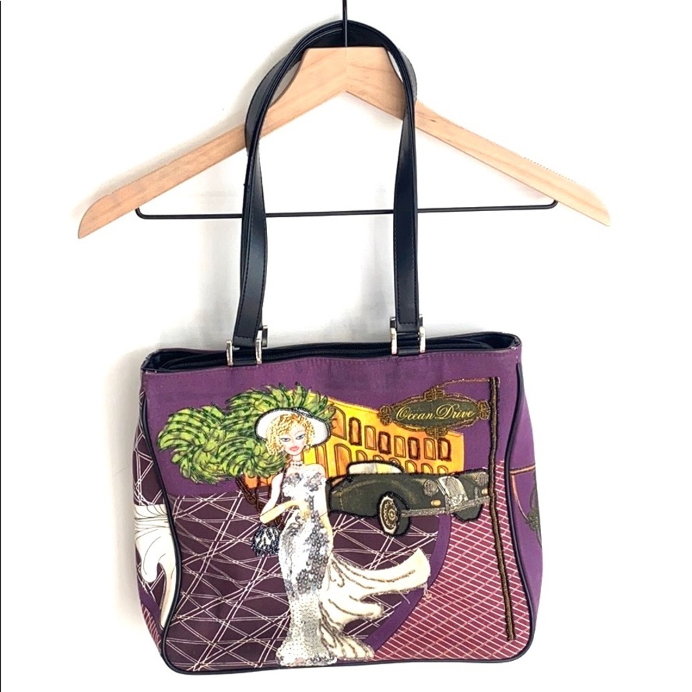 Prezzo Purple Ocean Drive Embellished Prezzo Purse